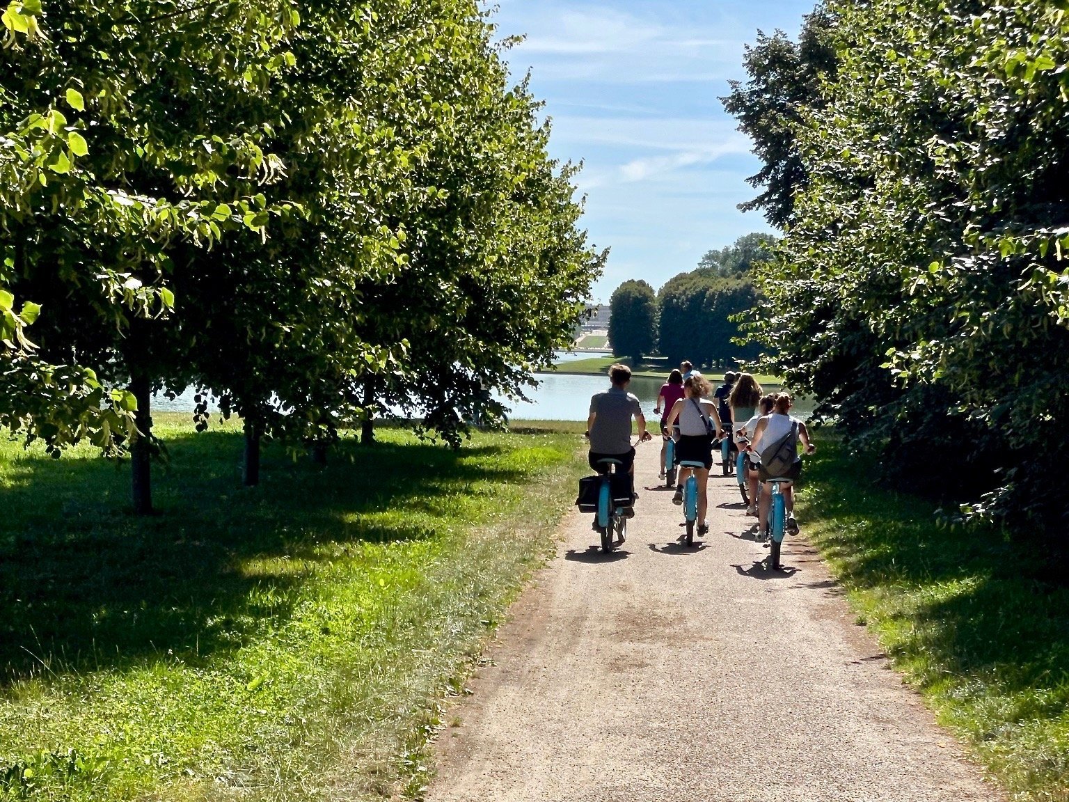 Kristy W. and her family at Versailles