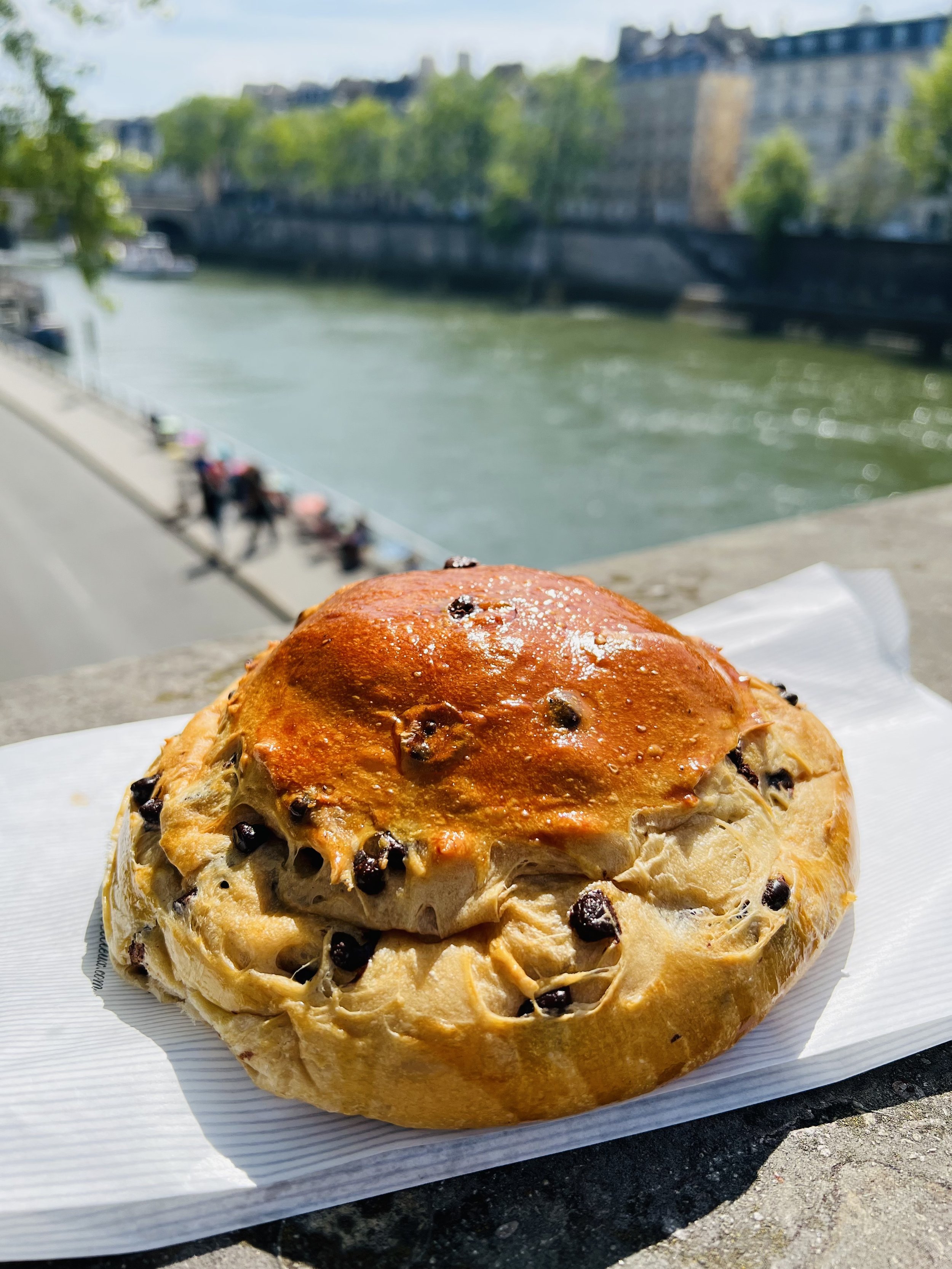 Nathan and Sofie K.’s brioche on Pont Neuf
