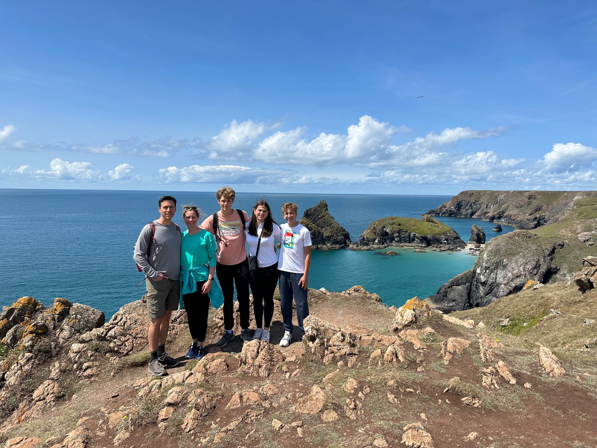 Rebecca G's Family on England's Cornwall Coast