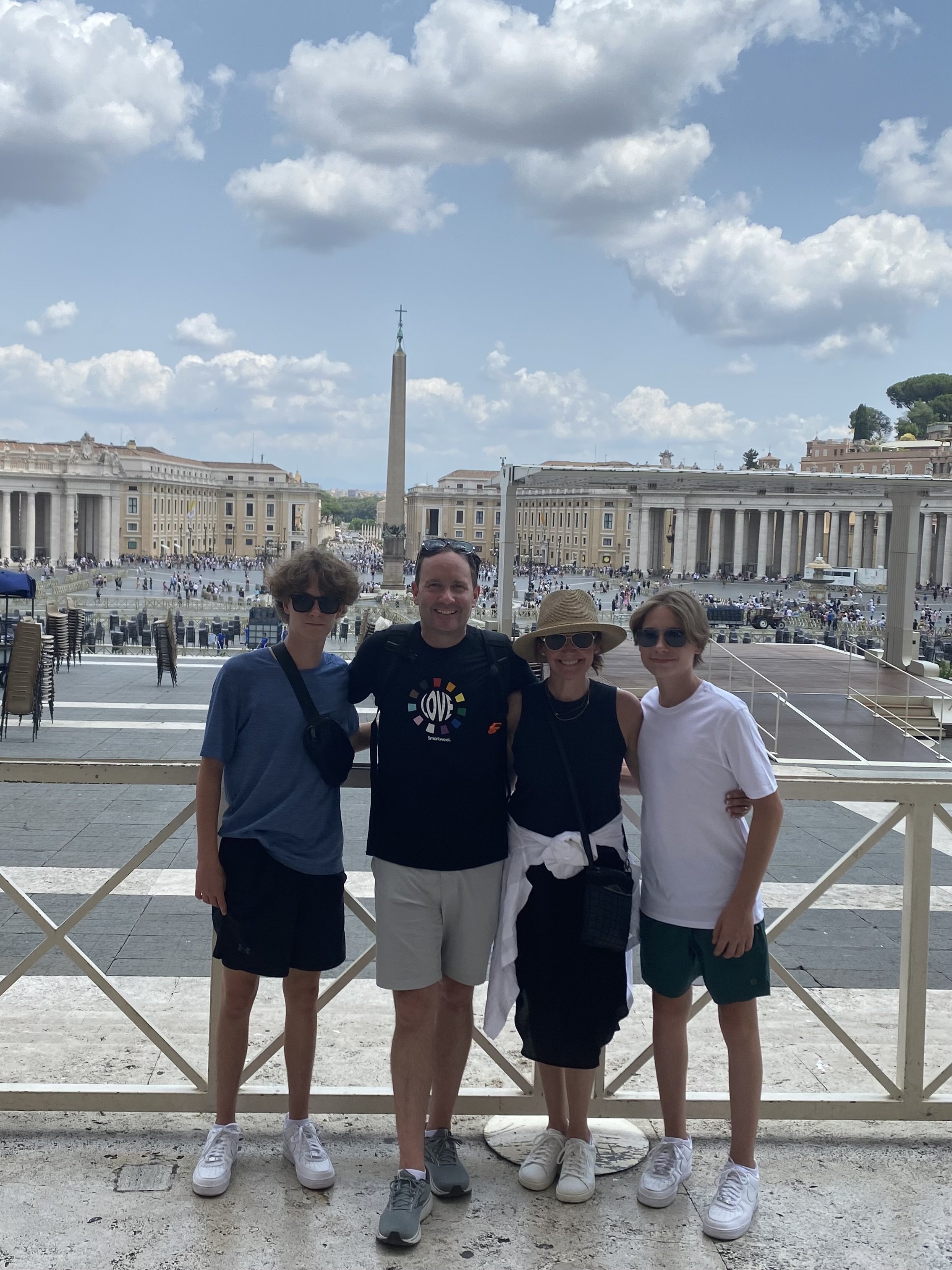 Tara H and Family visit Vatican City, Rome