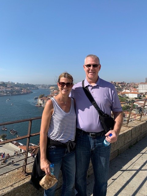 Laurie and Greg W in Porto, Portugal