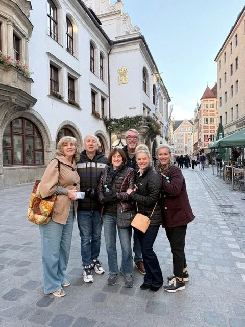 Melanie T and family in Munich, Germany