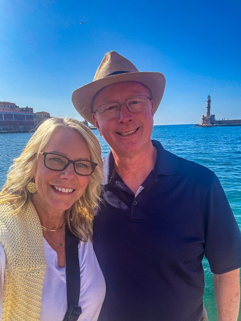 Jennifer and Mike M. in Greece