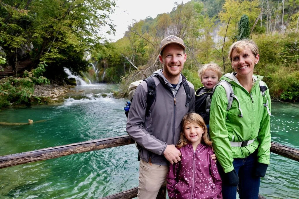 Steve M. and family in Croatia