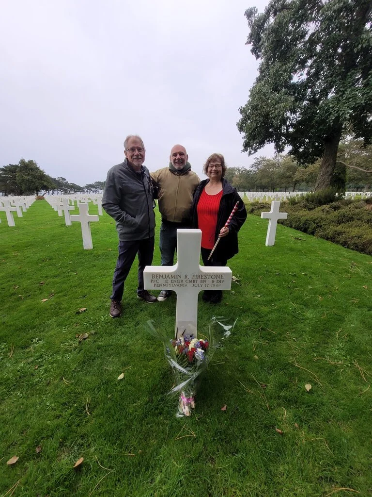 Dave and Bonnie L. with their guide Francois