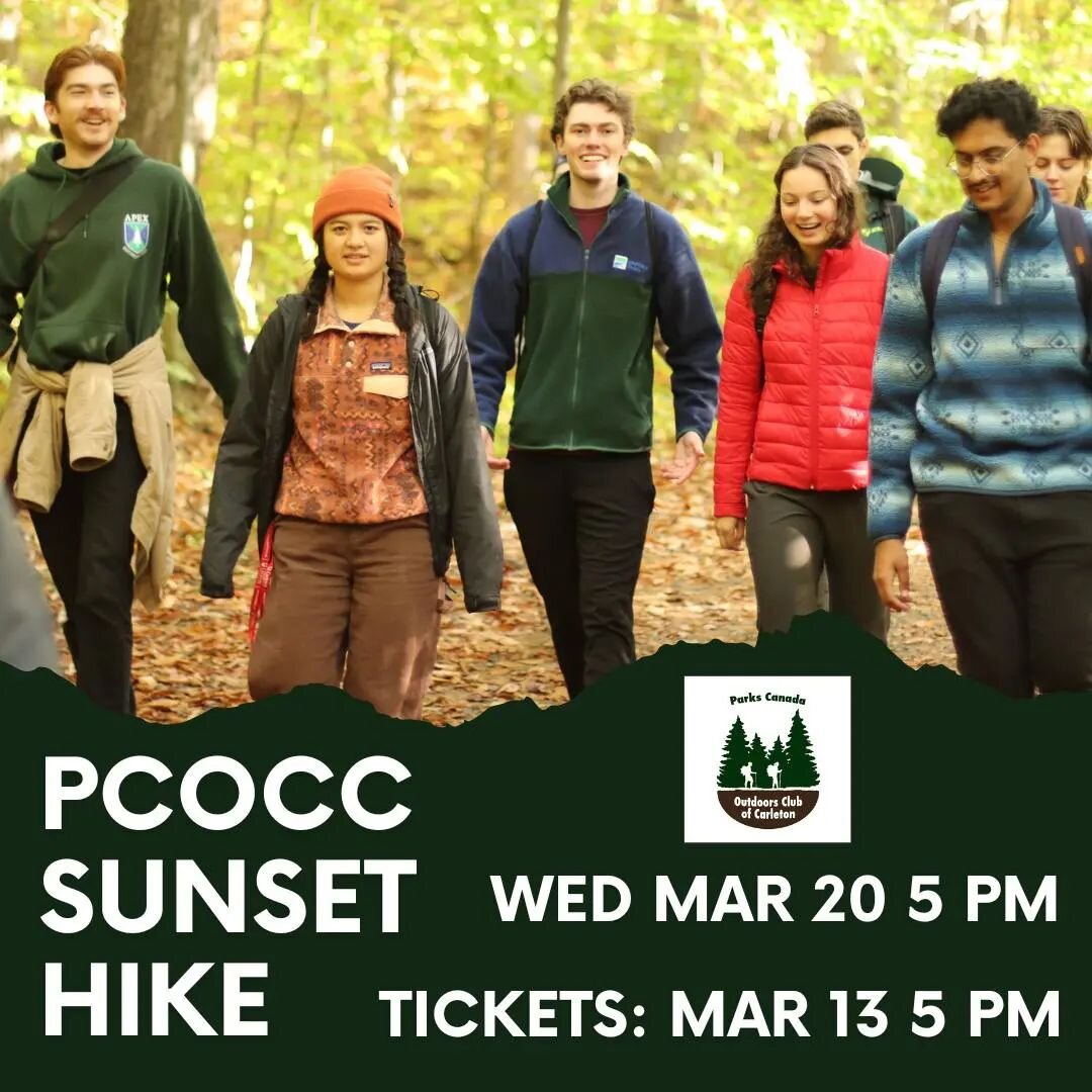 You know that PCOCC's sunrise bike absolutely slayed (in the words of our VPI), so now come and join us for the sunset edition!! 

Free tickets for PCOCC's March 20 vibey sunset hike go on sale this March 13 in our online store!