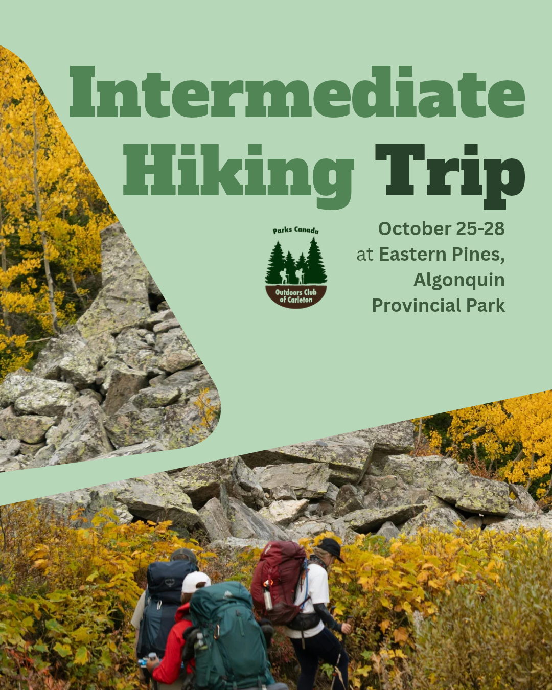 Intermediate Backpacking Trip - Algonquin Park - DRIVER TICKET