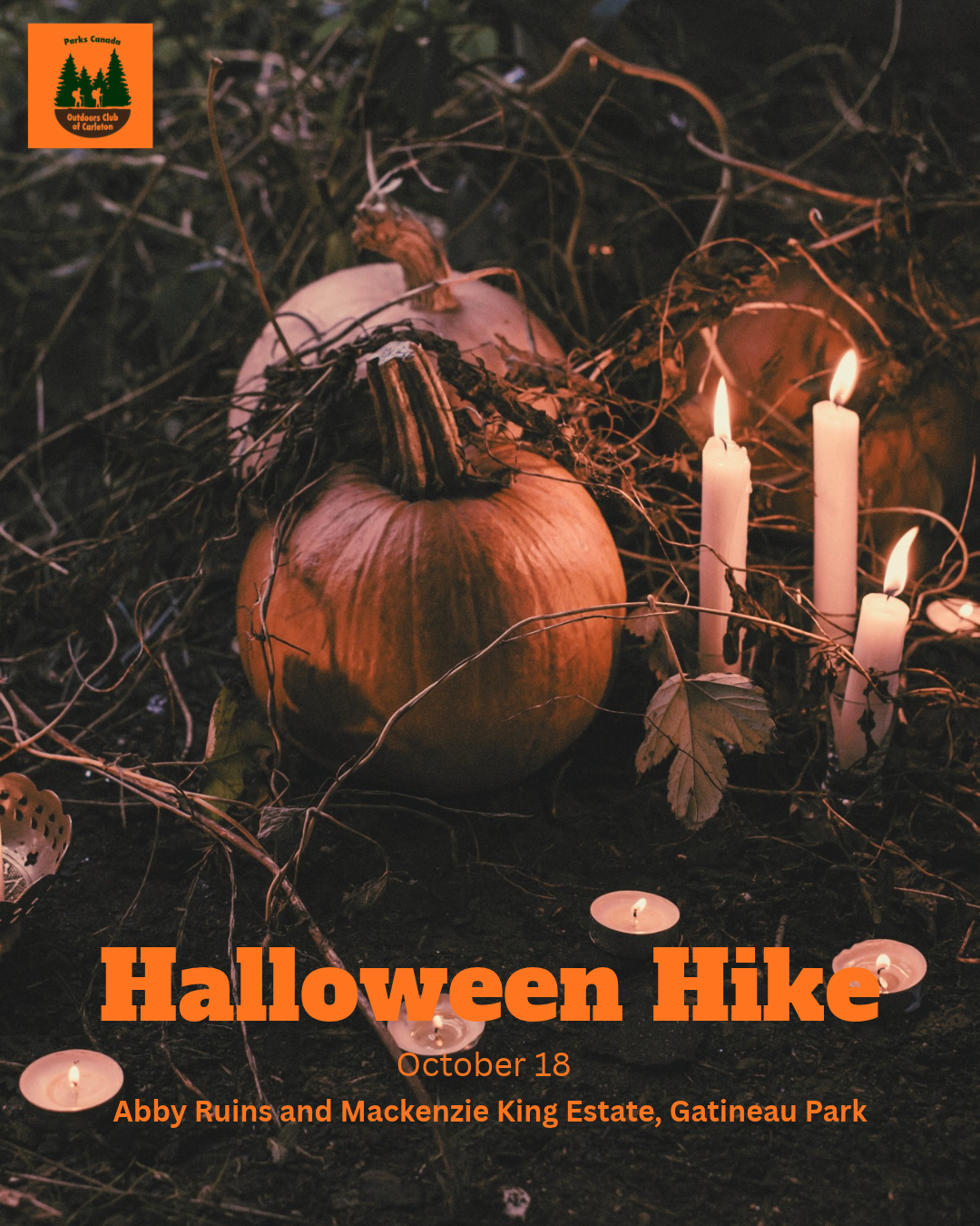 Halloween Hike - Abbey Ruins & Mackenzie King Estate - DRIVER TICKET
