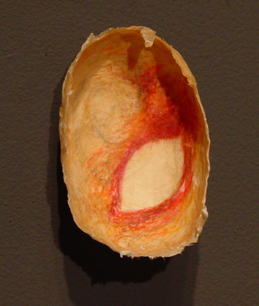 Ephemera Detail: Red-Orange leaf halo