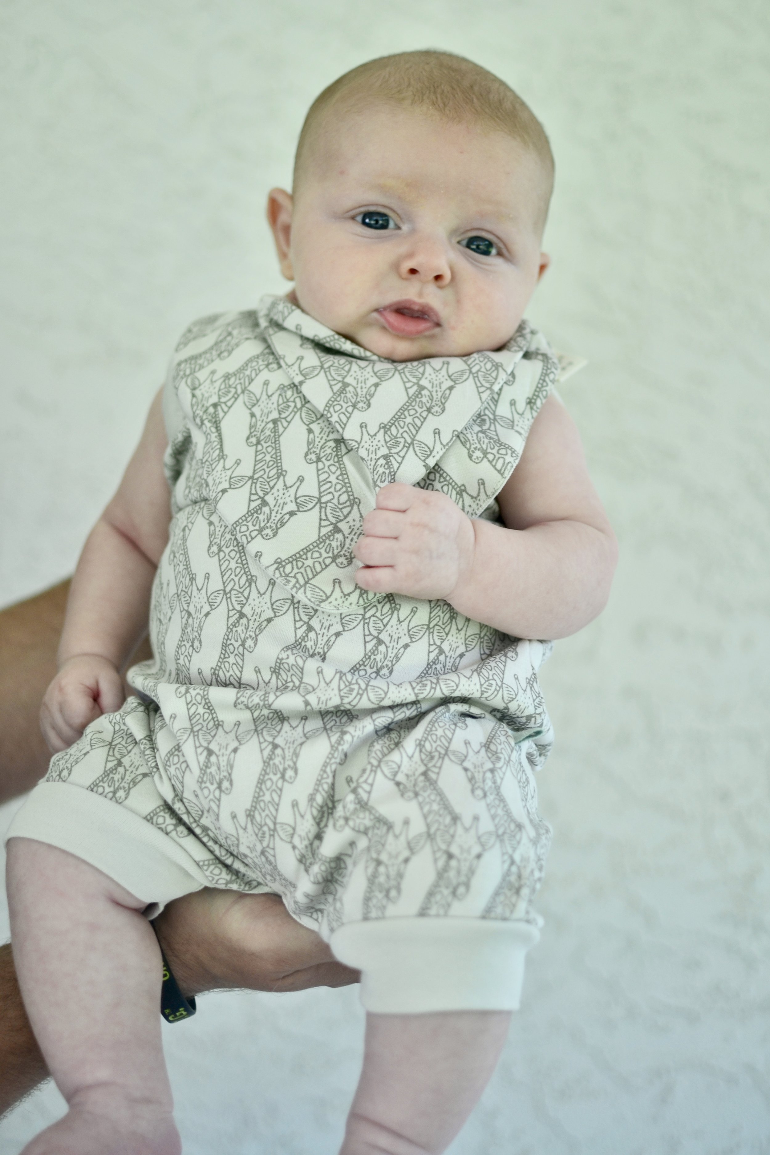 giraffe bandana bib and romper