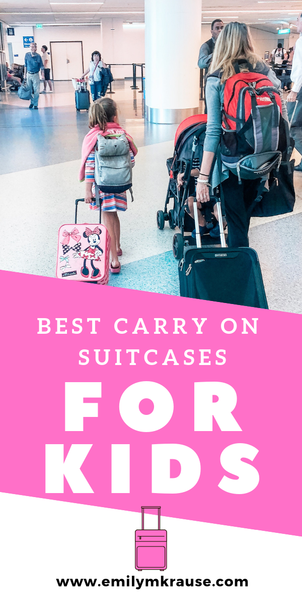 Want to avoid checking bags with kids_ Check out these carry on suitcases for travelign families and the best kids carry on luggage. You'll end up saving money and time at the airport by using these awesome tried and.png