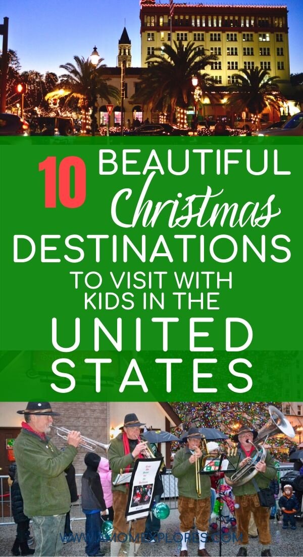 Christmas markets in the United States, Christmas lights, and adorable holiday towns to visit in the U.S. on a family vacation. Plan the perfect holiday getaway with kids right here in the United States. .jpg