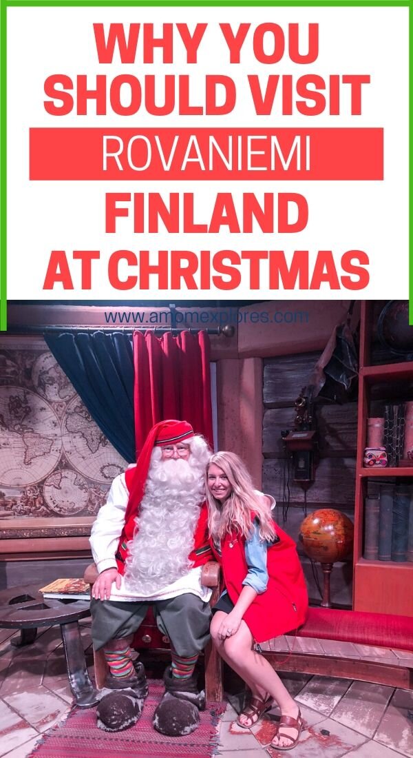 Rovaniemi, Finland in Finnish Lapland is the perfect destination to visit with kids at Christmas. This European Christmas destination is the hometown of Santa Claus and boasts reindeer, Northern Lights, igloos, and m.jpg