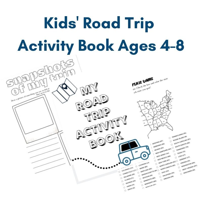Travel Games Activity Book for Kids Ages 4-8: For Car Trips and Air Travel  - road trip activities for kids - car activities for kids - road trip games