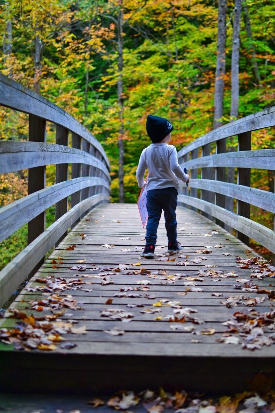 Boy on bridge mcclintock park wi.jpeg