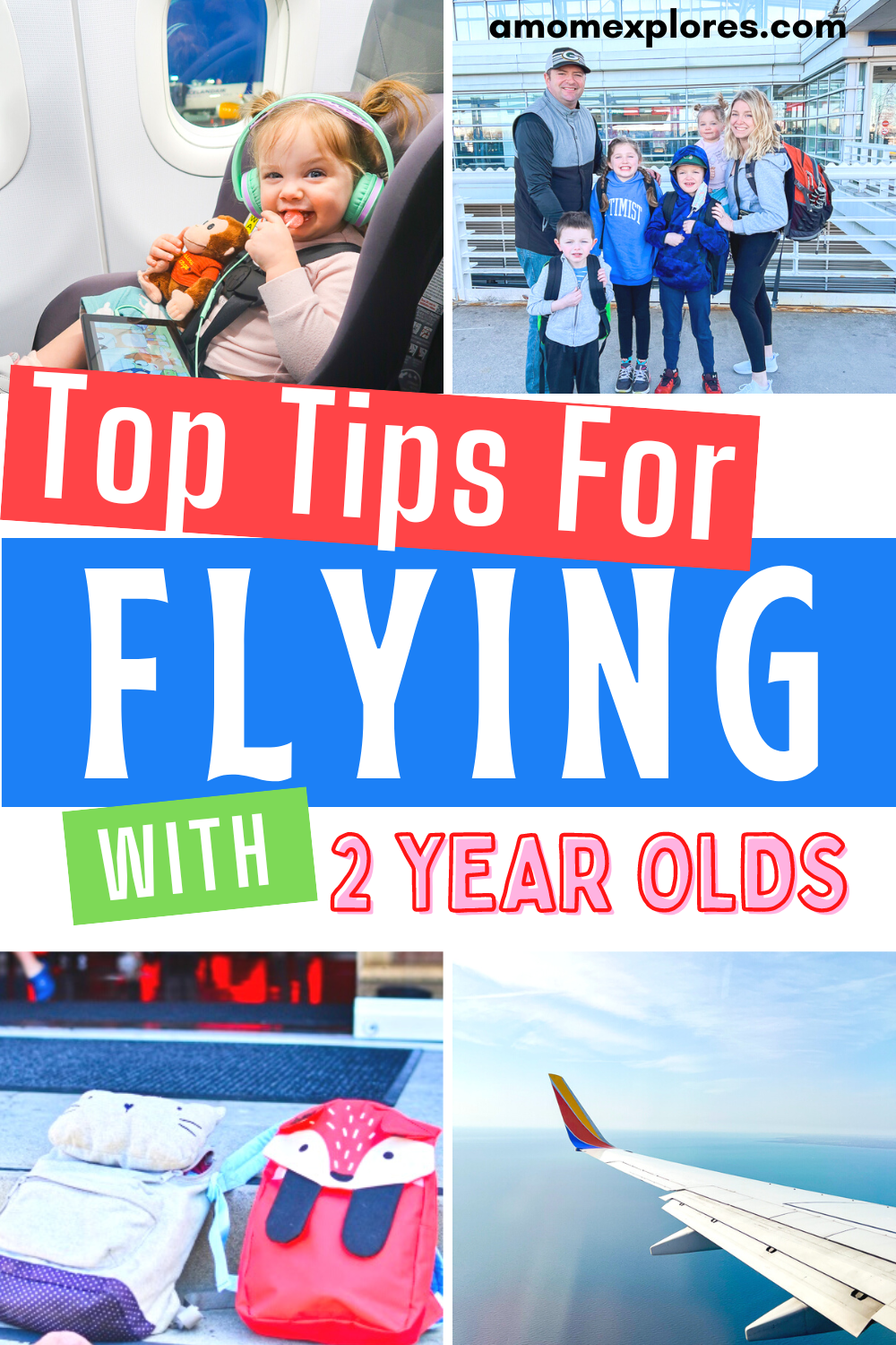top tips for flying with a 2 year old toddler - A Mom Explores family travel blog gives tips for flying with toddlers and kids, how to travel with toddlers, and what to do to entertain a 2 year old in the airport and.png