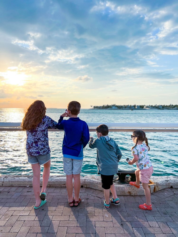 sunset in Mallory Square things to do with kids in Key West for spring break.jpg