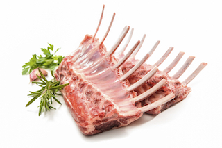 lamb frenched rack cap off