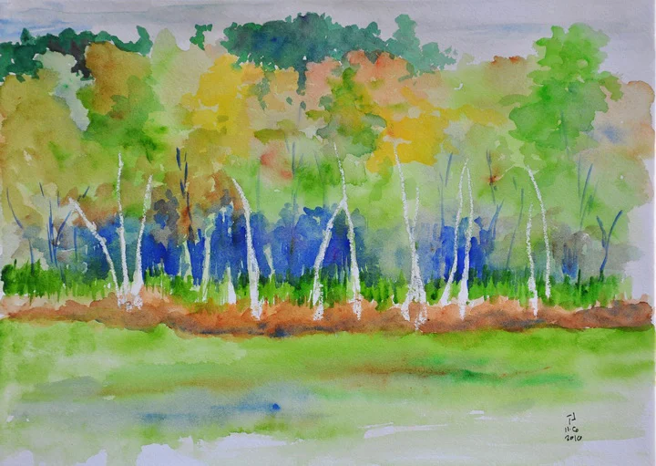 Jim Drebelbis Paintings 1006 - Oak Park II.JPG