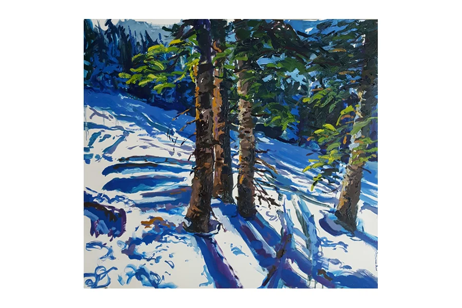 Oil on Yupo, 30" x 30"