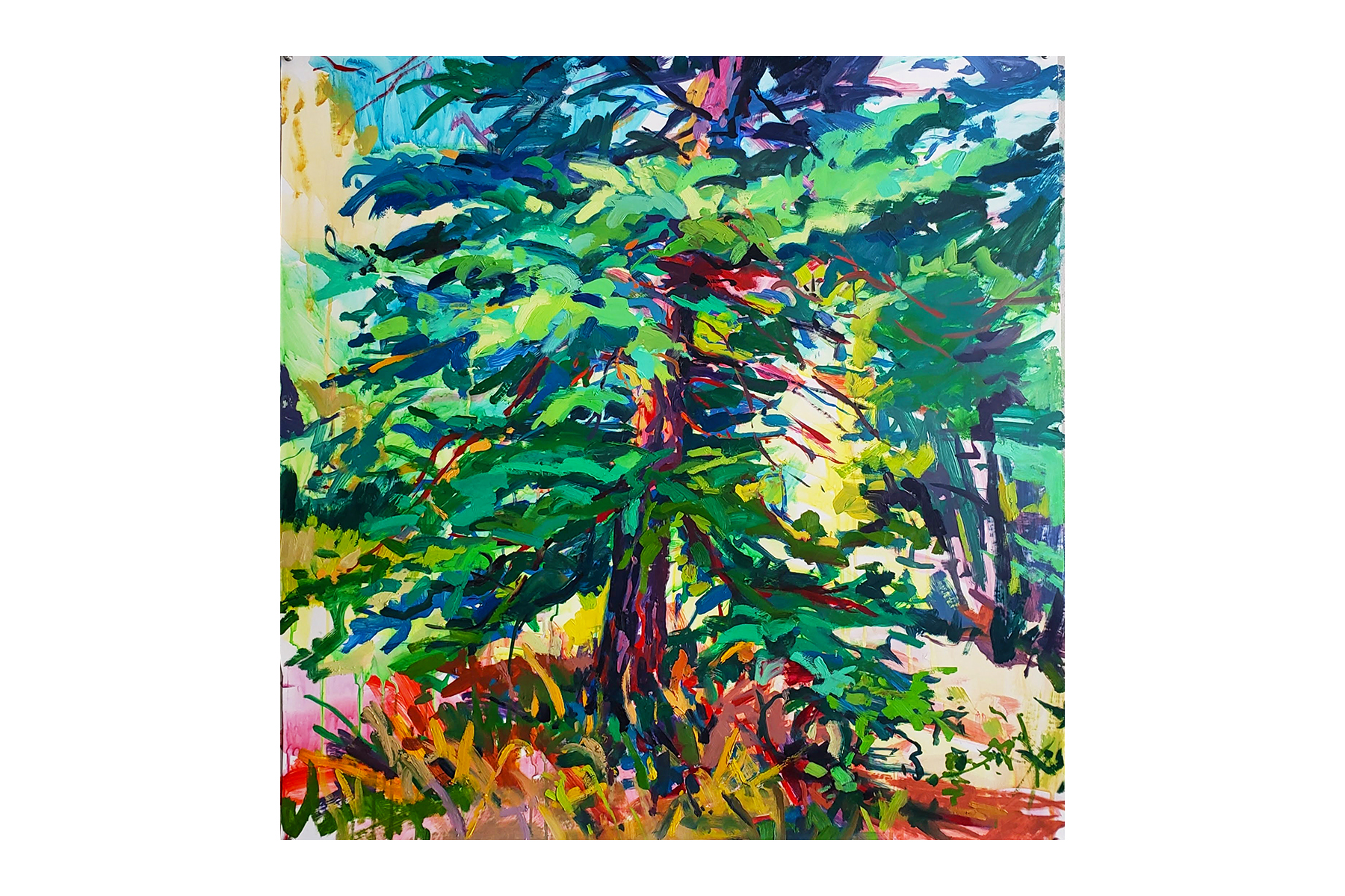 Oil on Yupo, 30x30