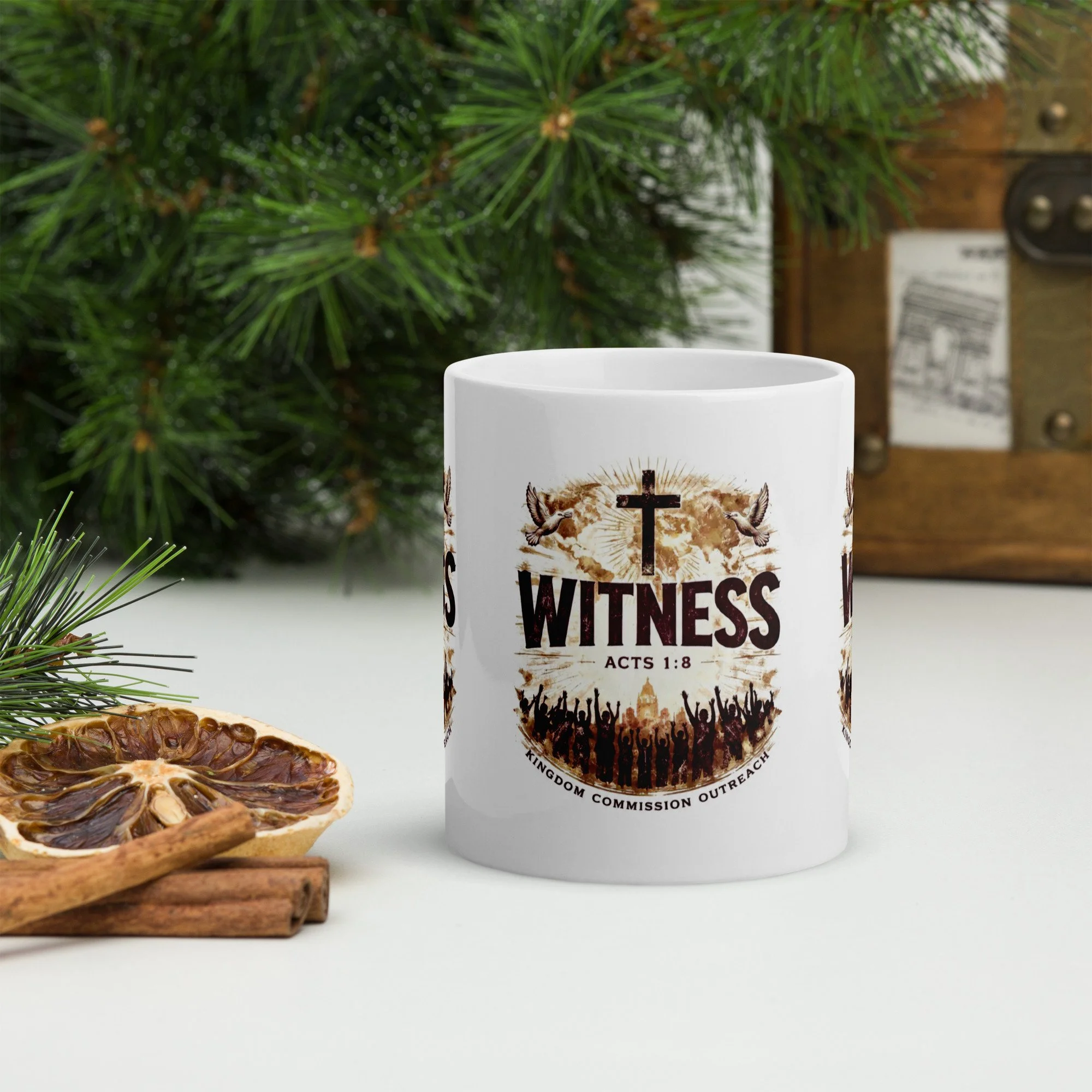 Witness White Glossy Mug