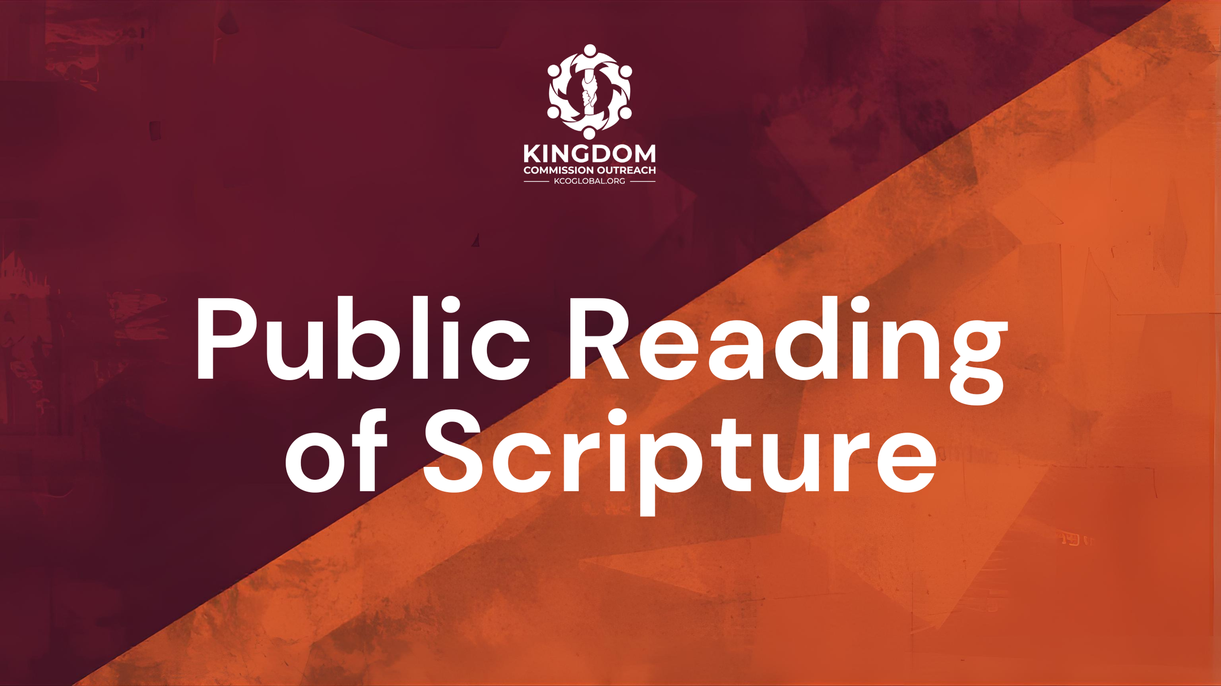 Public Reading of Scripture