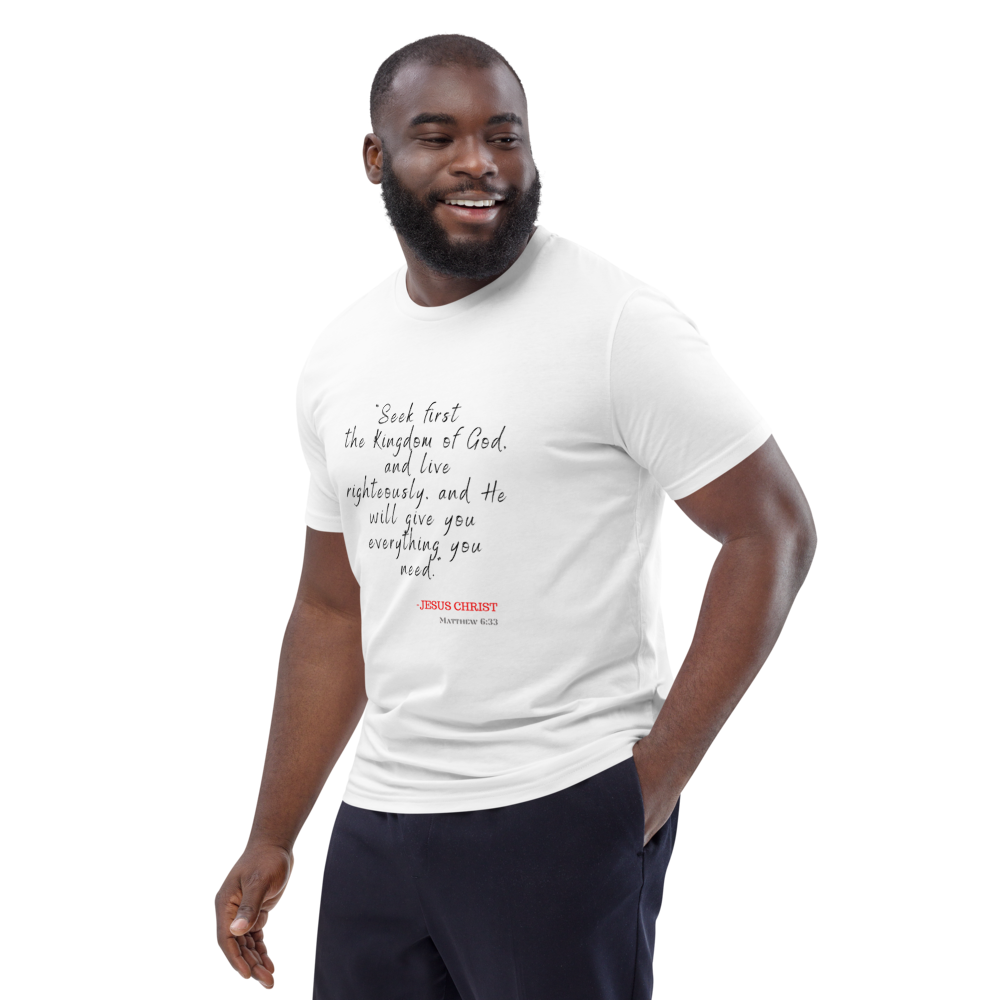 Seek First Unisex Organic Cotton T-Shirt