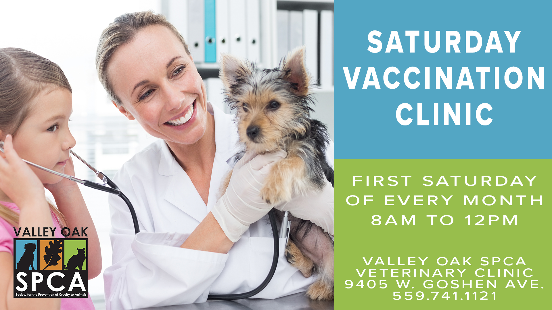 Saturday Vaccination Clinic — Valley Oak SPCA