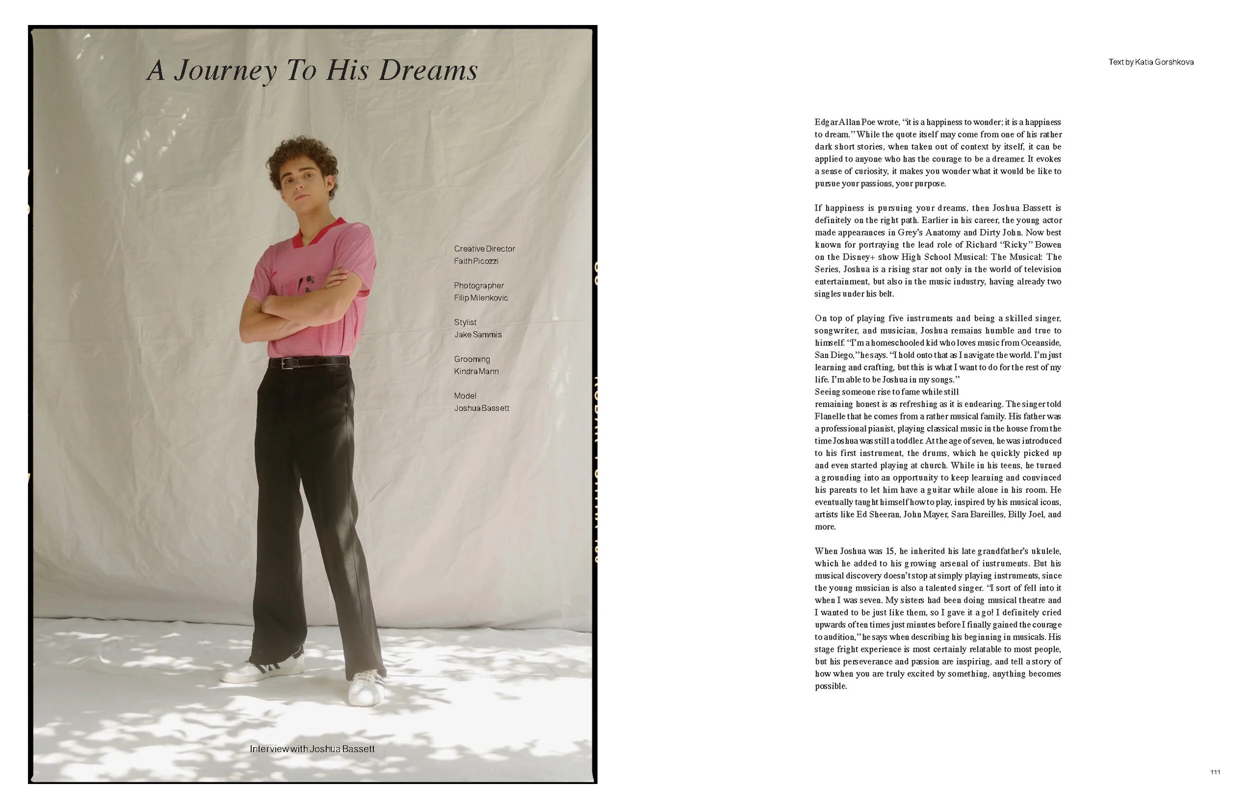Joshua Bassett - FLANELLE MAGAZINE - REFLECTION EDITION _Page_4.jpg