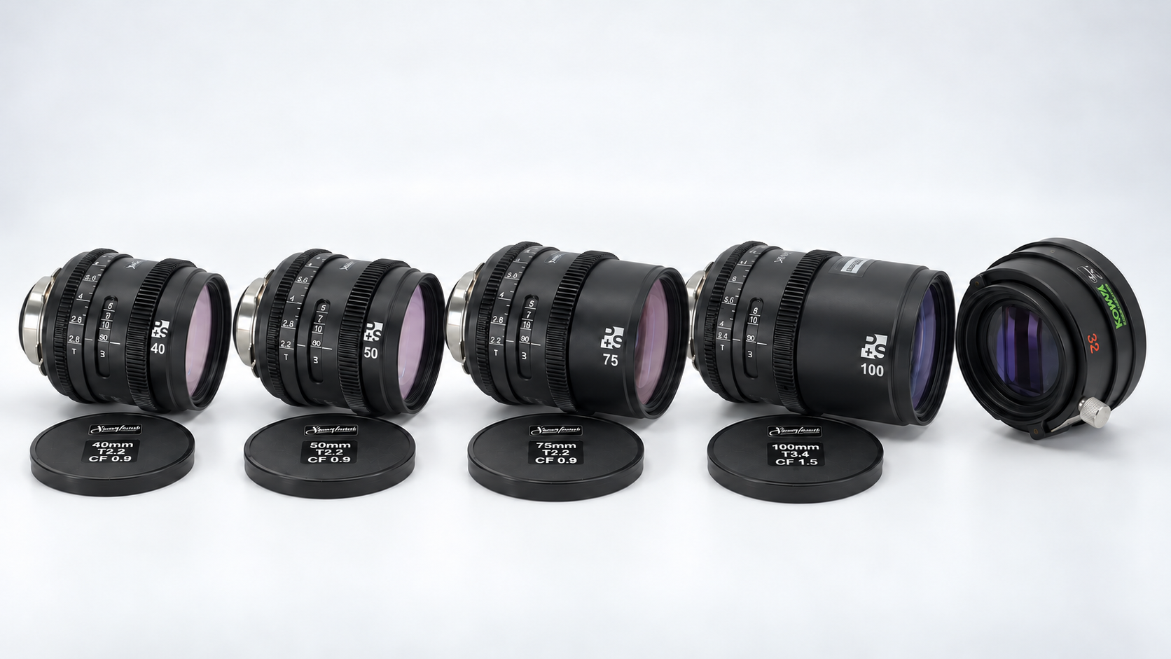 Kowa Anamorphic P+S Rehoused Lens Set