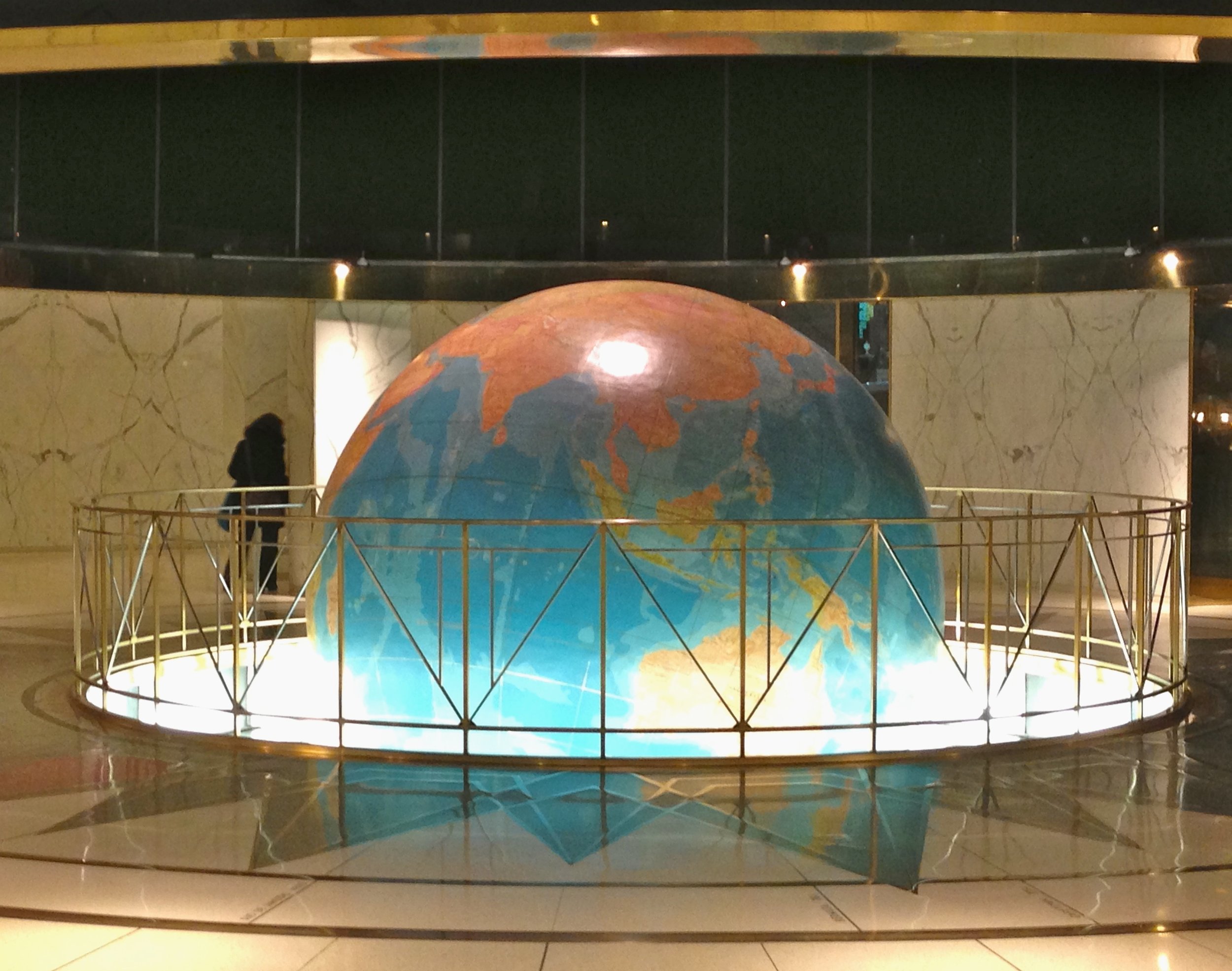 The “News” Building globe