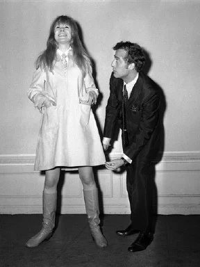 Pop singer, Marianne Faithfull, models Daniel Hechter at the French Chamber of Commerce in London, England on Jan. 19, 1967
