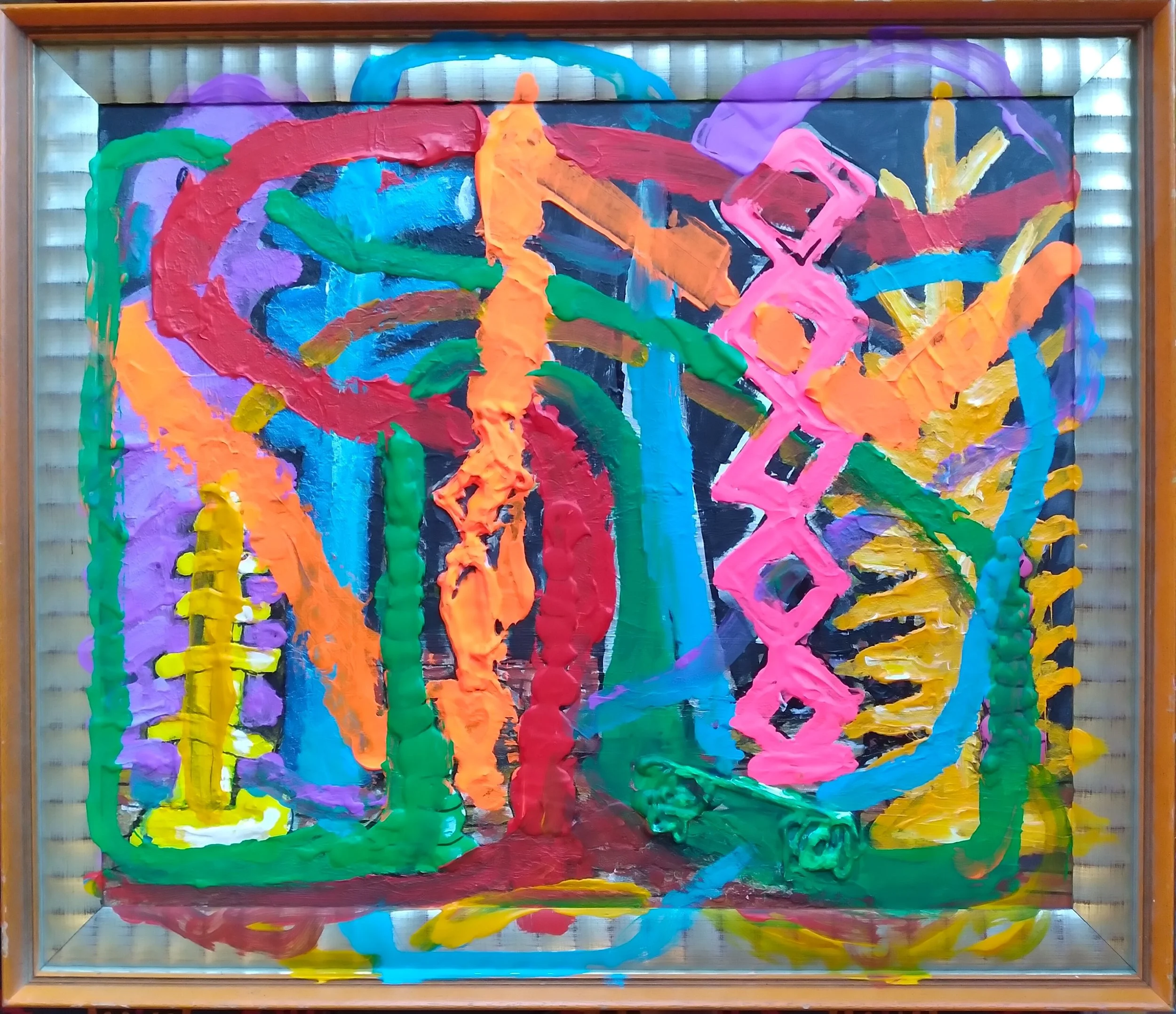 Hookah, 2012. Oil, acrylic on canvas. 20" x 24".