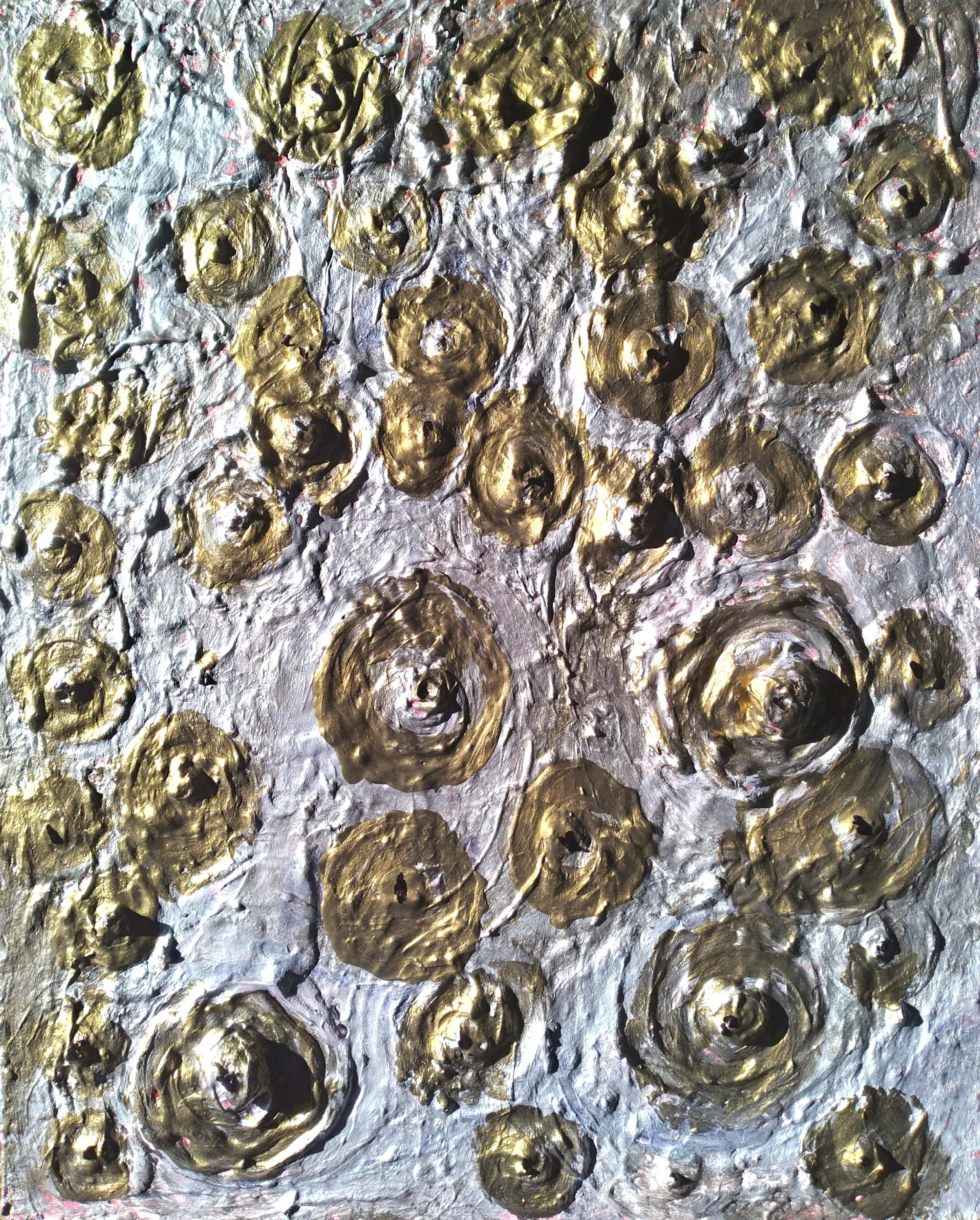 The Moon, 2009. Oil, acrylic on canvas. 20” x 16”.