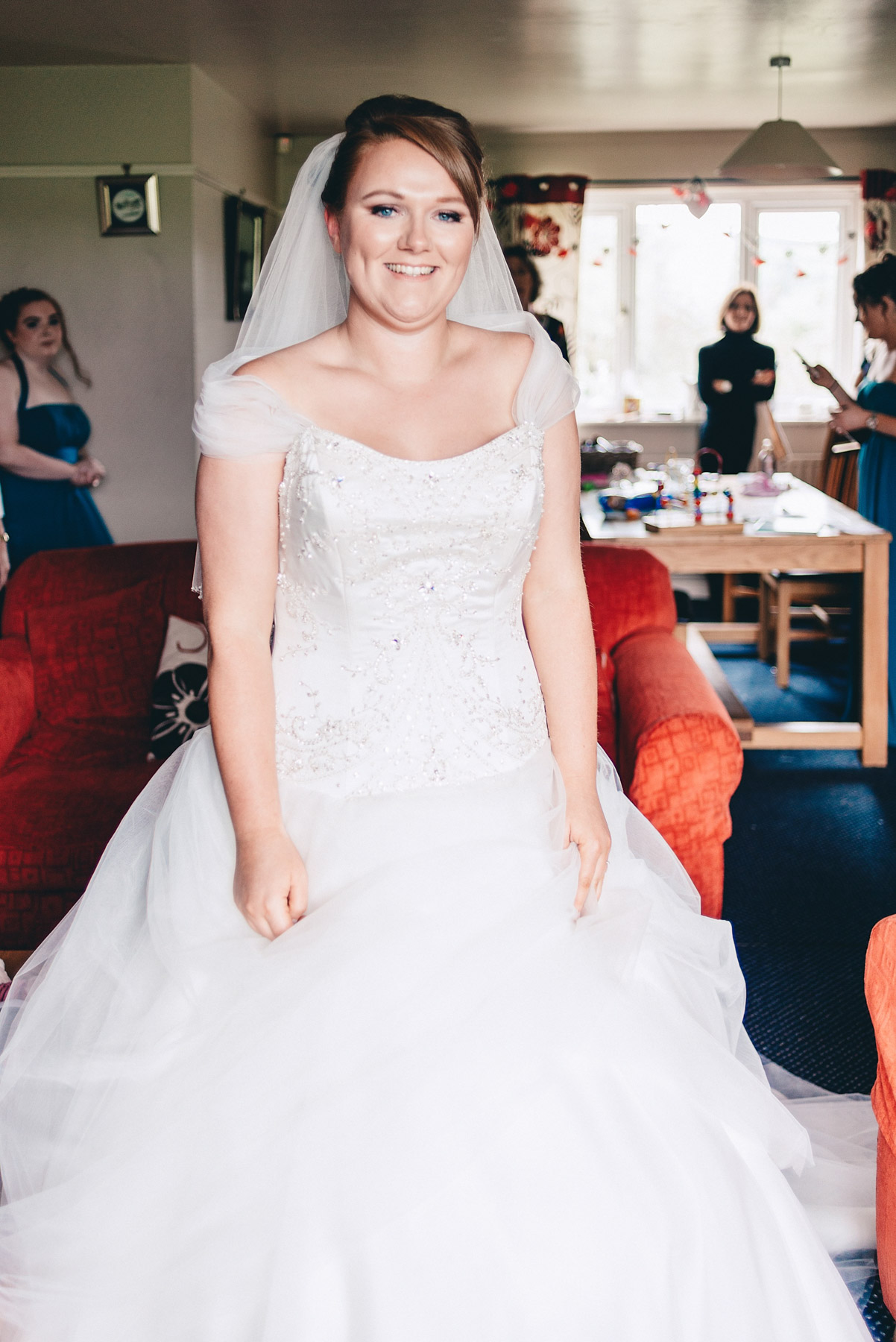 Bride in full length image