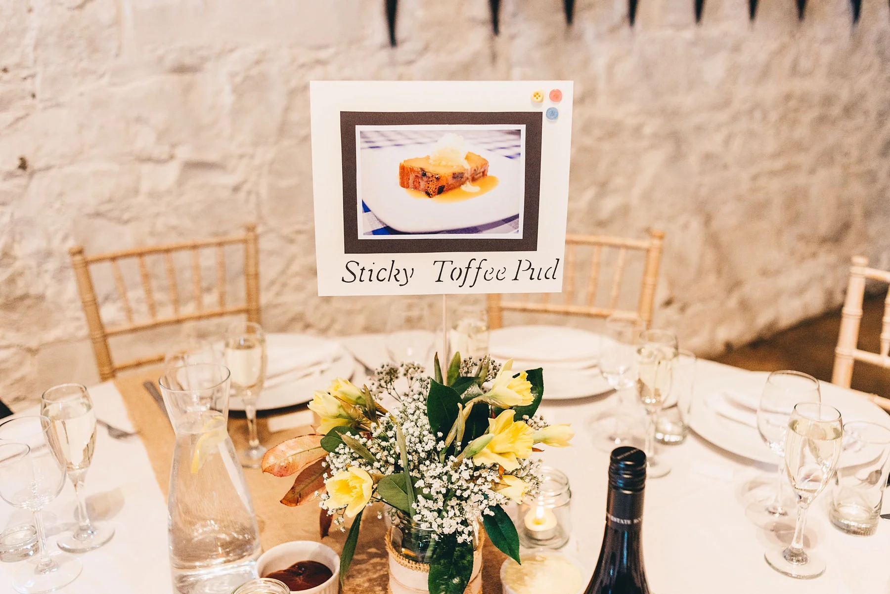 table decorations at wedding
