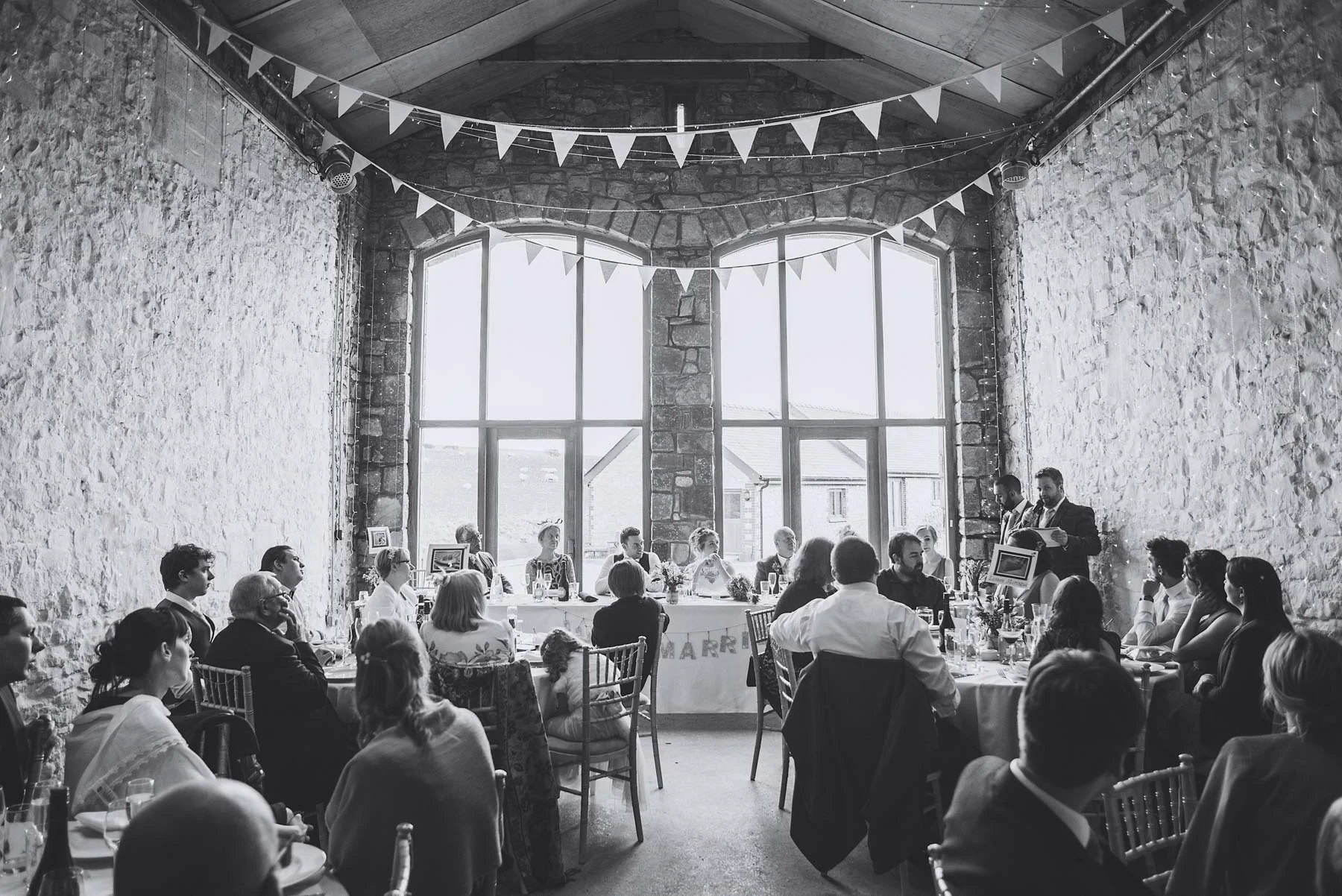 Best man gives his speech
