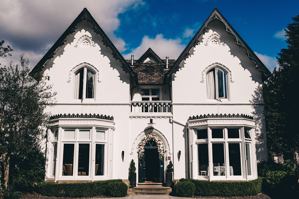Didsbury House Hotel on the morning of the wedding