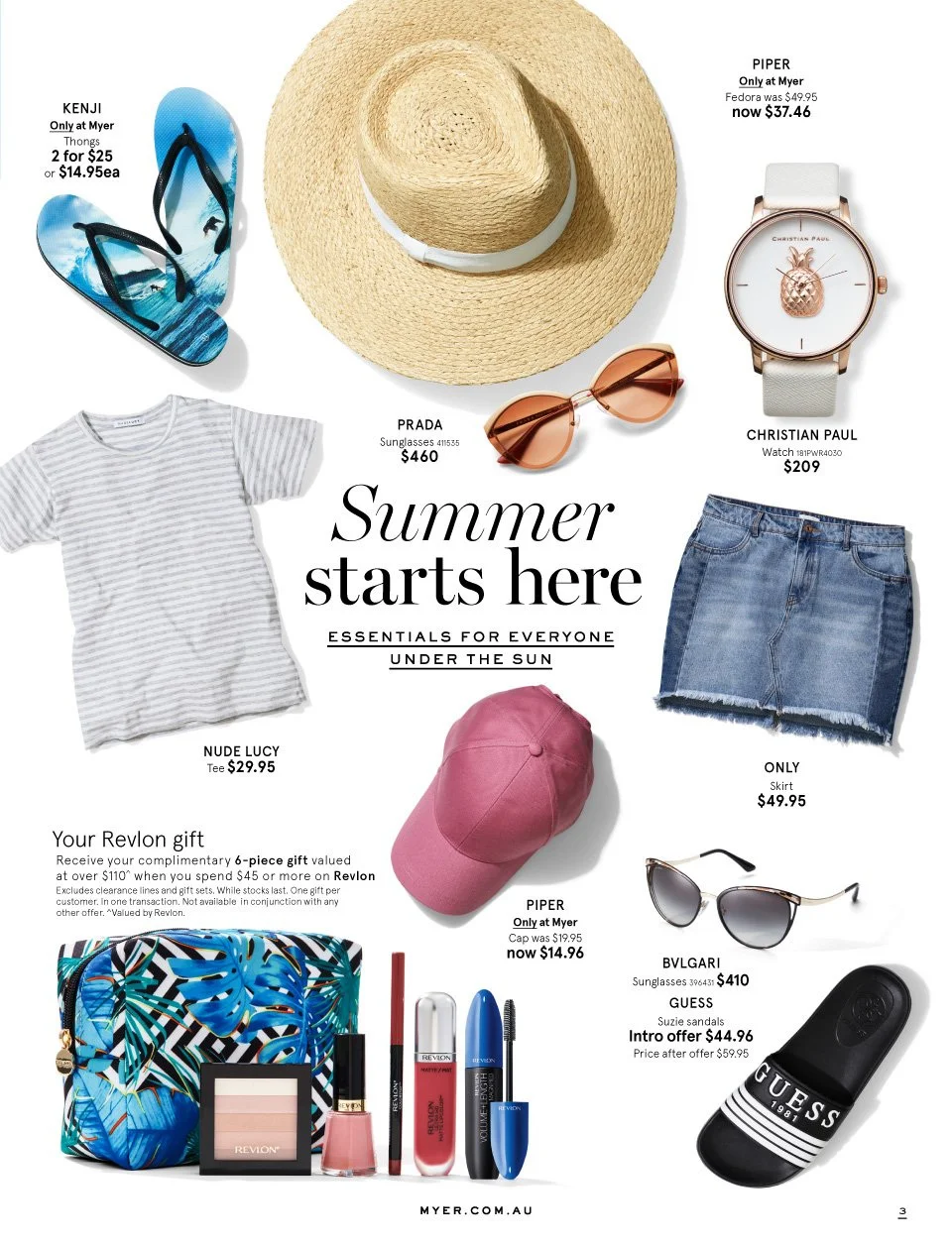 guess sandals myer