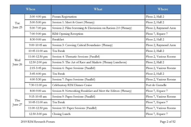 Full Program Available Here