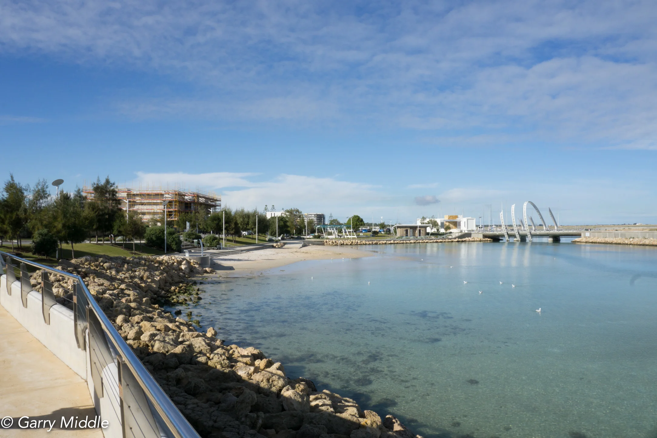 Plate 26: Popular artificial beach and grassed foreshore inside the marina