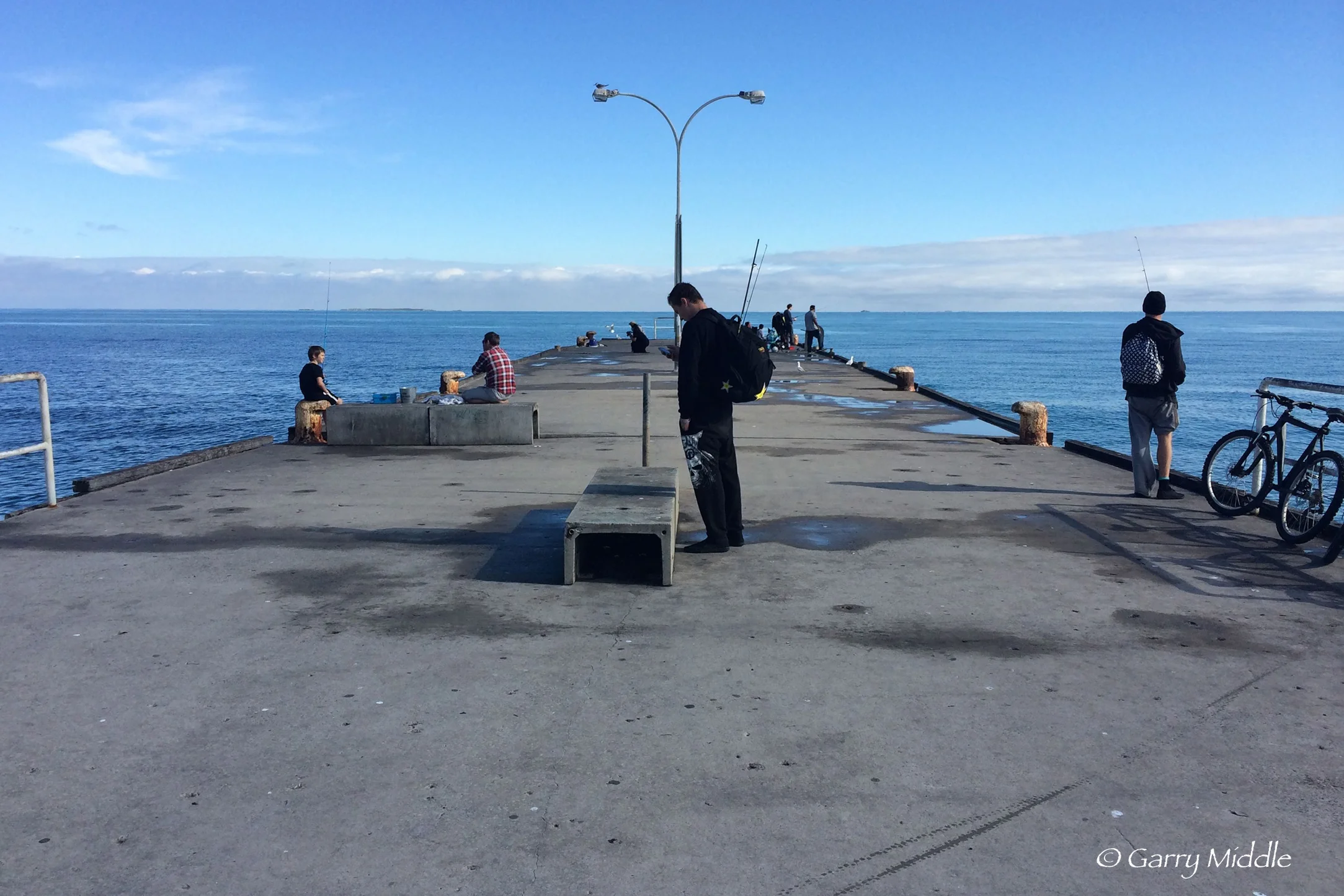 Plate 17: Fishing at the jetty near John Graham Reserve