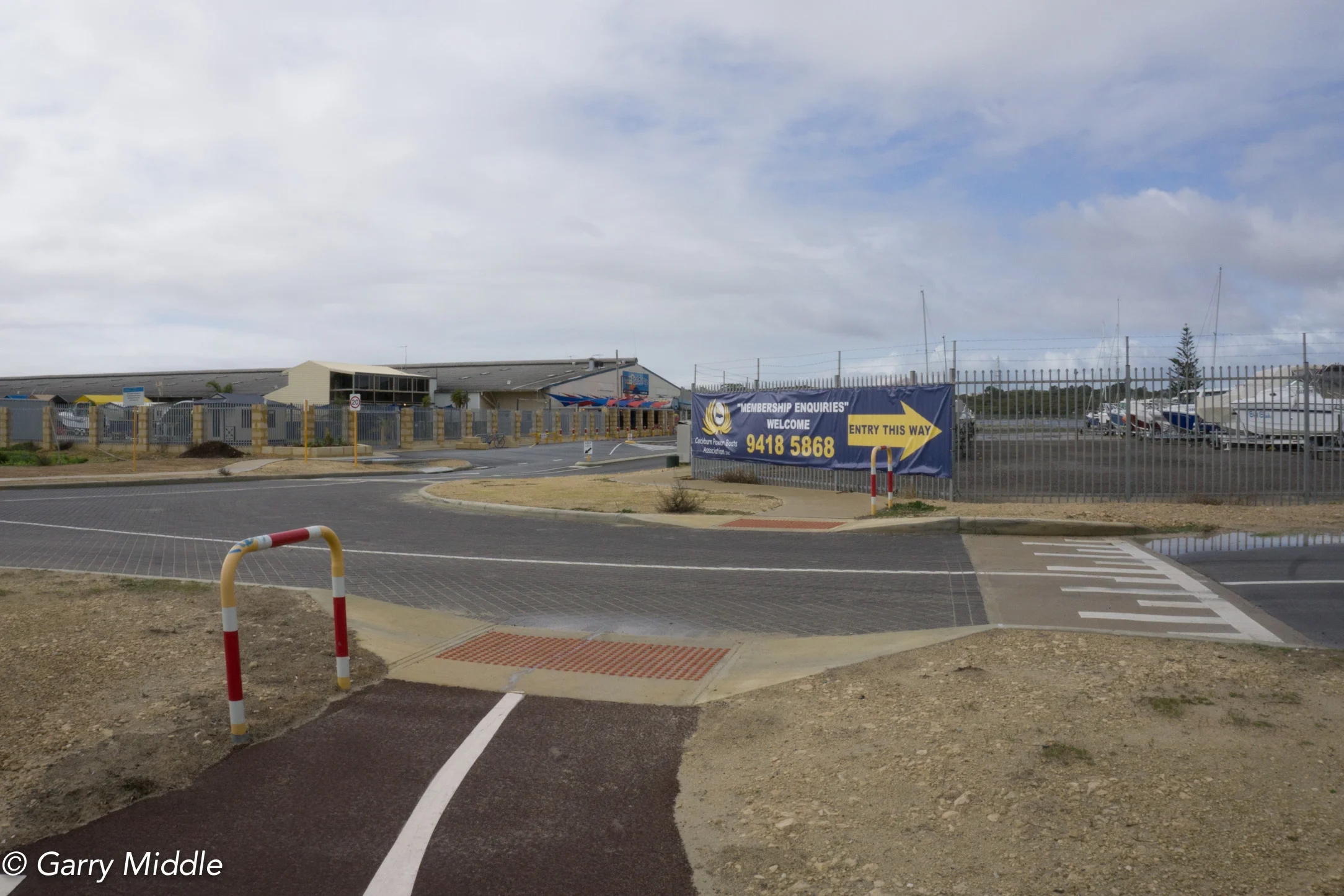 Plate 13: End of the path at the Cockburn Power Boats Association complex