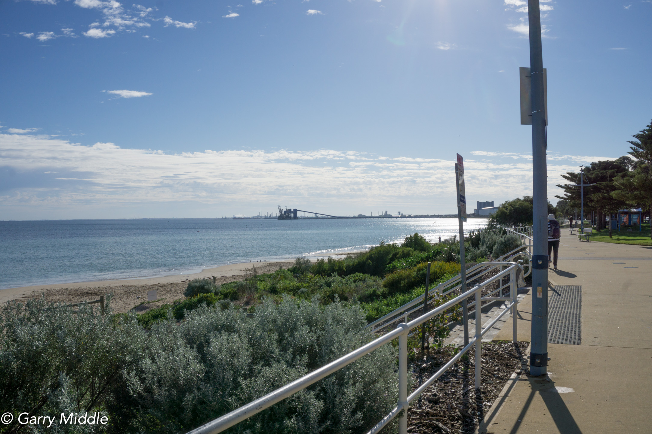 Plate 2: The first section of the walk along the popular path adjacent to the beach