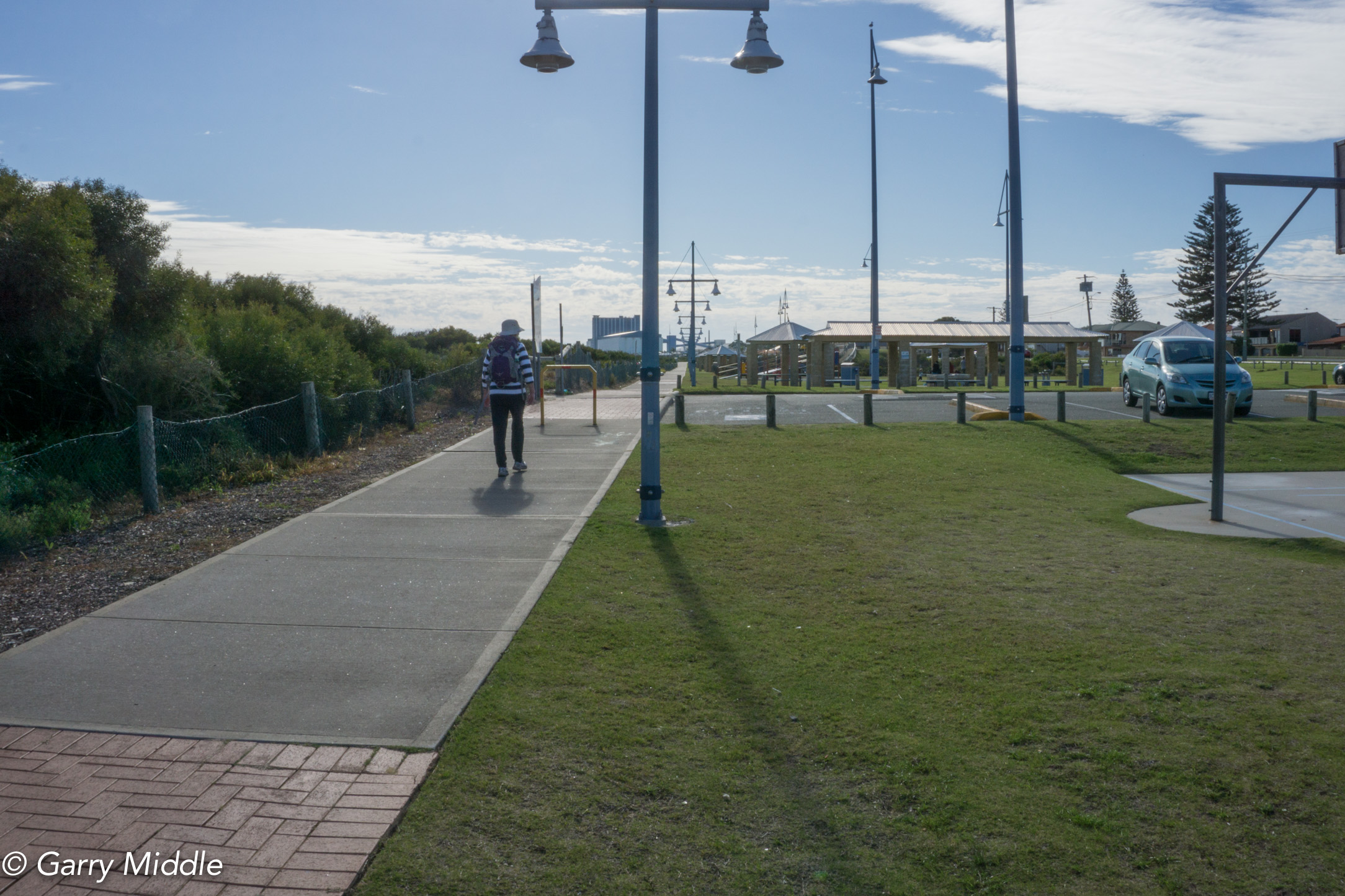 Plate 10: Photo showing the path as a boundary to a grassed recreation area and a well vegetated foreshore