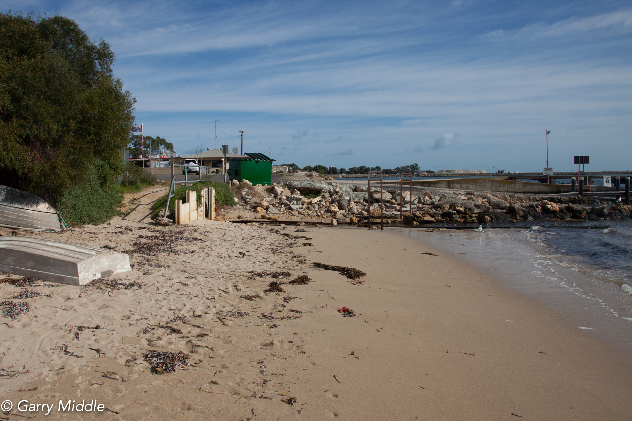 Plate 9: Groyne and boat launching facility for the boat club.