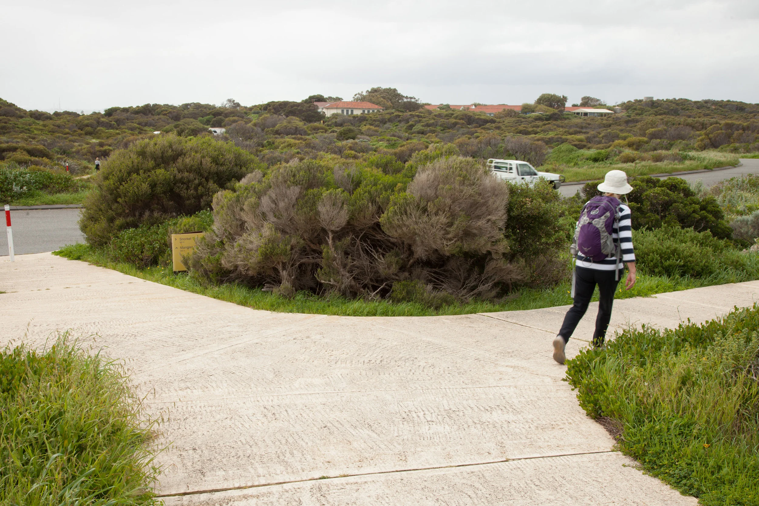 Plate 9: Heading to the southern end of the carpark