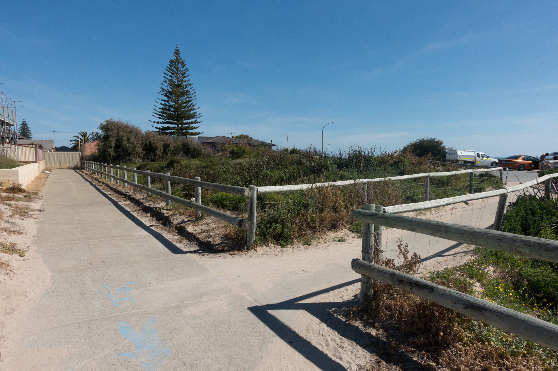 Plate 10: Path into the small carpark near the end of the walk
