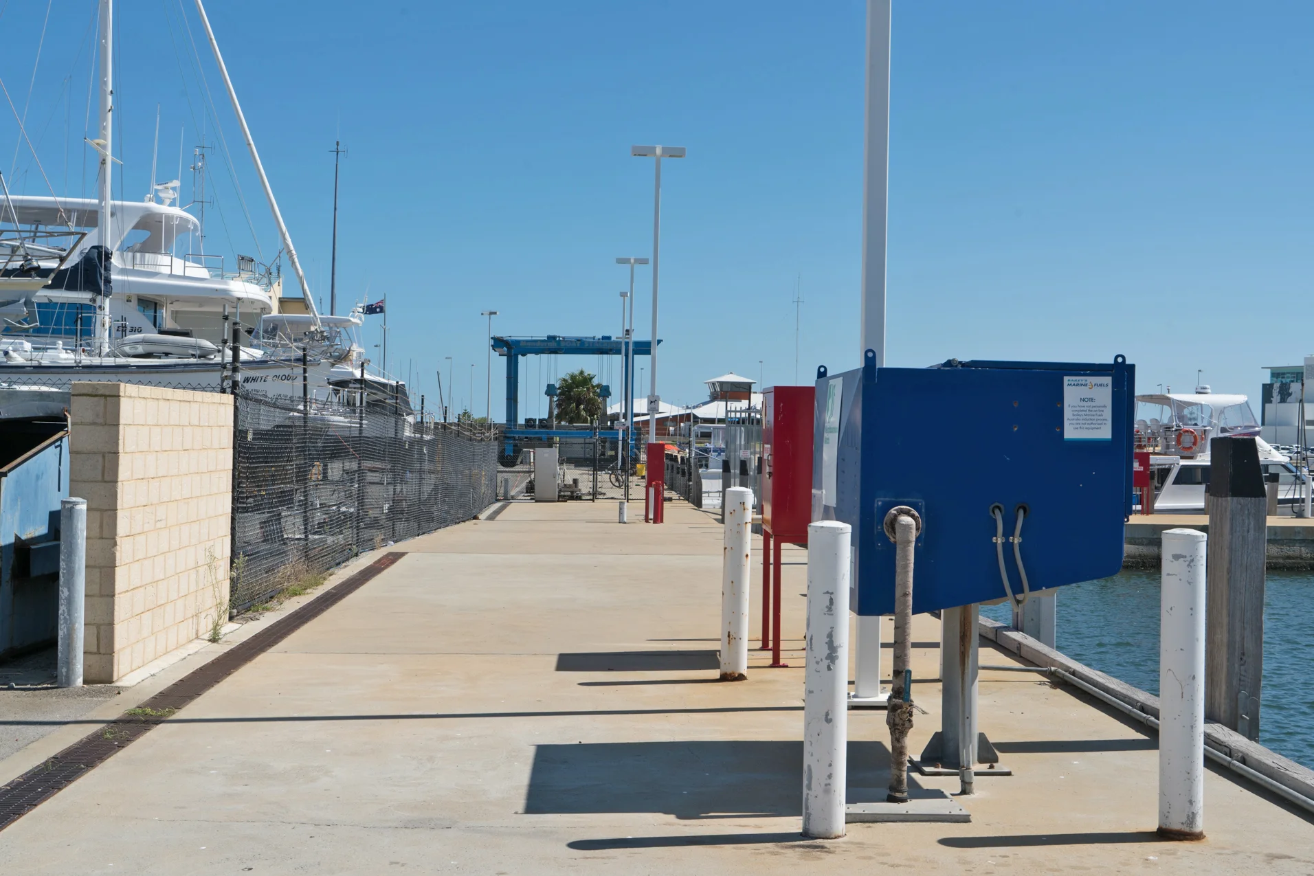 Plate 7: Blocked waterfront on eastern side of Breakwater Parade peninsula